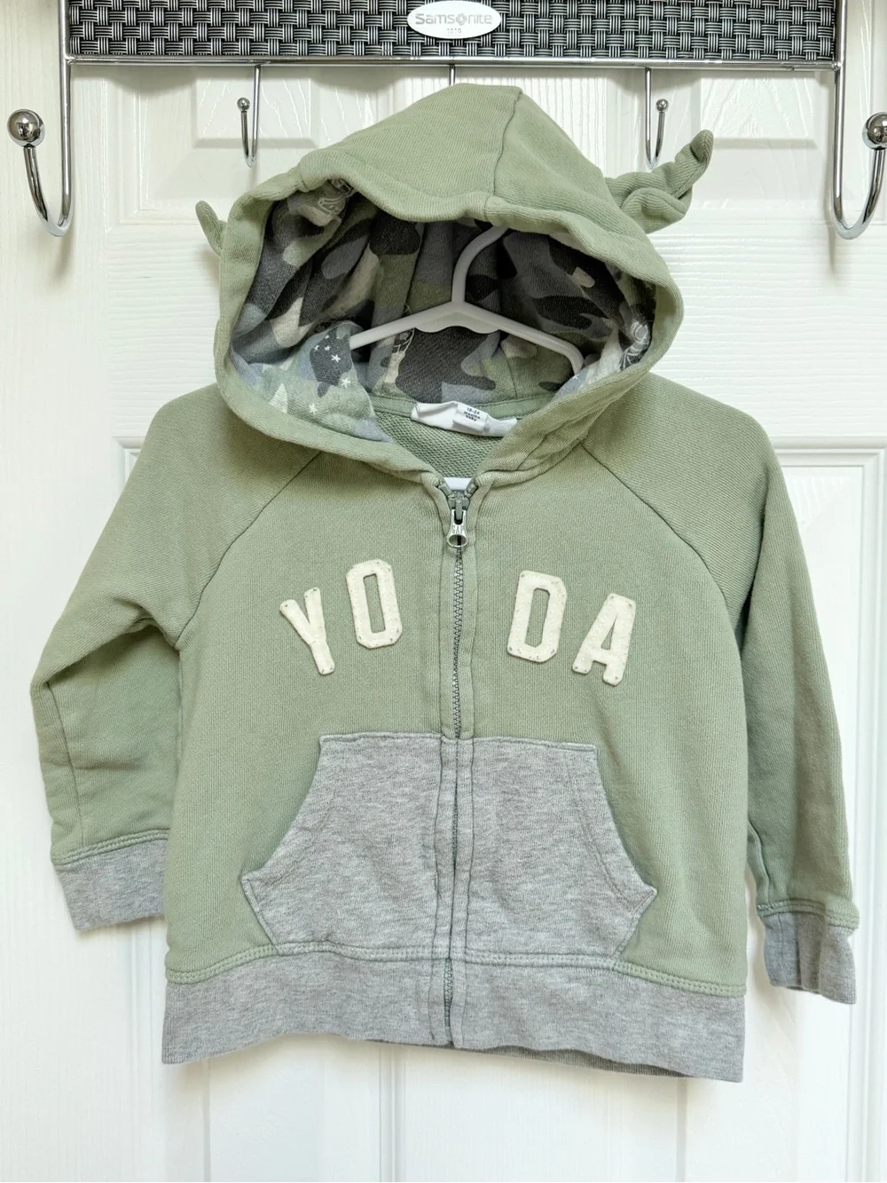 Baby Gap Yoda Star Wars Zip Up Hooded Sweatshirt 18-24M